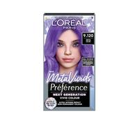 L'Oreal Paris Preference Meta Vivids, Semi-Permanent Hair Colour, 2 in 1 Bleach & Colour Kit, Lilac 9.120