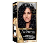 L'Oreal Paris Preference Permanent Luminous Hair Colour, 1 Napoli