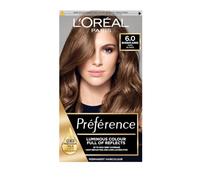 L'Oreal Paris Preference Permanent Luminous Hair Colour, 6.0 Buenos Aires | Luminous Permanent Rich Hair Colour, Long Lasting Brilliance, Achieve Radiant Salon-Inspired Results