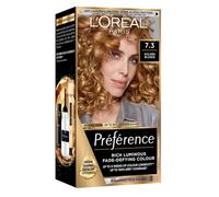 Preference 7.3 Golden Blonde: Long-lasting, luminous permanent hair colour for radiant, salon-inspired results.