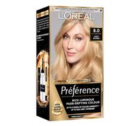 L'Oreal Paris Preference Hair Dye, Long Lasting Brilliance, Luminous Permanent Rich Hair Colour, Achieve radiant, Salon-Inspired Results Shade: 8, California