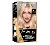 L'Oreal Paris Preference Permanent Luminous Hair Colour, 9.1 Oslo | Luminous Permanent Rich Hair Colour, Long Lasting Brilliance, Achieve Radiant Salon-Inspired Results