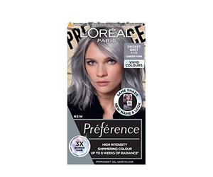 L'Oréal Paris Preference Vivids Permanent Hair Colour, 9.11 Smokey Grey | Long-Lasting High-Intensity Permanent Colour For Up To 8 Weeks, Vibrant Results, Exceptional Depth and Luminosity