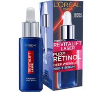 L'Oreal Paris Pure Retinol Night Serum, Revitalift Laser Face Serum, Deep Anti-Wrinkle Night Serum For Face [30ml]