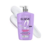 L'ORÉAL PARIS - Re-Hydrating Shampoo - All Types of Dehydrated Hair - 72H Hydration - With Hyaluronic Acid - Elseve Hyaluron Repulp - 1 L