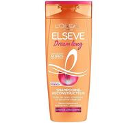 L'Oréal Paris - Rebuilding Shampoo for Long Hair - Repaired Lengths - Enriched with Vegetable Keratin + Vtamine + Castor Oil - Elseve Dream Long - 300ml