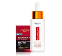 L'Oreal Paris Revitalift 12% Pure Vitamin C Serum, Vitamin E, Salicylic Acid, Moisturising, Smoothing & Brightening, Non Greasy + Moisturiser Sample
