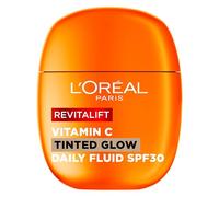 L'Oréal Paris Revitalift Clinical Vitamin C Tinted Glow Daily Fluid SPF 30, SPF 30 + Vitamin E, Tinted Glow Moisturiser with SPF and Vitamin C, 40ml