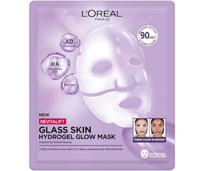 L'Oréal Paris Revitalift Filler Glass Skin, Illuminating and Moisturizing Hydrogel Mask