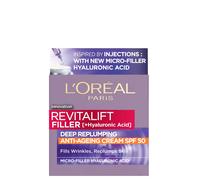 L'Oréal Paris Revitalift Filler Hyaluronic Acid Anti-Ageing SPF50 Day Cream 50ml