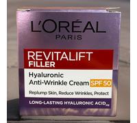 LOreal Revitalift Filler Deep Replumping Anti Ageing DAY Cream SPF50 (50ml)