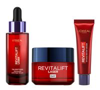 L'Oréal Paris Revitalift Laser Day Cream, Eyebag Eraser & Tri-Peptides Advanced Anti-Age Serum 50 ml + 15 ml + 30 ml