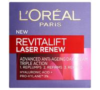 L'Oreal Paris Revitalift Laser Face Moisturiser, X3 Triple Action Anti-Ageing Day Cream With Pro Retinol, Hyaluronic Acid and Vitamin Cg - 50ml