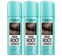 L'Oreal Paris Root Cover Up Hair Color Touch Up Spray Medium Brown 2 Ounce (Pack of 3)