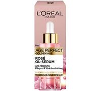 L'Oréal Paris Rose Oil Serum for Women: for a Natural Rosy Skin Colour and a Fresh Radiance with Peony Rose Cells, Calcium and Vitamin B3, Age Perfect Golden Age, 1 x 30 ml