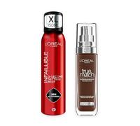 L'Oreal Paris Setting Spray & True Match Foundation 12N Ebony