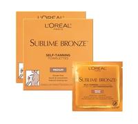L'Oréal Paris Skincare Sublime Bronze Sunless Tanning Towelettes, Fast-Drying, Streak-Free Self Tanner, 6 ct.