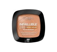 L'Oréal Paris Soft Matte Bronzer, Longwear, Matte Finish, Waterproof and Transfer-proof, Infallible 24H, 250 Light
