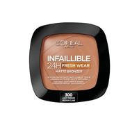 L'Oréal Paris Soft Matte Bronzer, Longwear, Matte Finish, Waterproof and Transfer-proof, Infallible 24H, 300 Light Medium