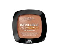 L'Oréal Paris Soft Matte Bronzer, Longwear, Matte Finish, Waterproof and Transfer-proof, Infallible 24H, 300 Light