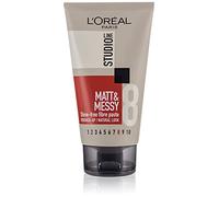 L'Oreal Paris Studio Line Matt and Messy Fibre Paste, Professional Styling Paste to Create a Roughed-Up Natural Look with a Strong Matte Finish That Lasts All Day, Matt and Messy Paste, 150ml