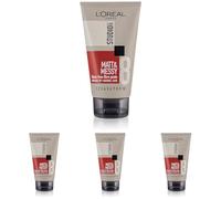 L'Oreal Paris Studio Line Shine-Free Fibre Paste For Matt and Messy Look, 150 ml (Pack of 4)