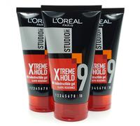 L'OREAL PARIS STUDIOLINE XTREME HOLD HAIR GEL ELASTIC RESISTANCE 150ML 3 PACK