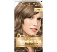 L'Oreal Paris Superior Preference Fade-Defying Shine Permanent Hair Color, 7 Dark Blonde, 1 Kit