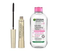 L'Oreal Paris Telescopic Black Mascara & Garnier Micellar Water 200ml Duo Bundle