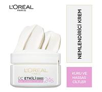 L'Oreal Skin Expert L'Oreal Paris Triple Active Day Moisturiser Dry and Sensitive Skin 50 ml, mix, (Pack of 1)