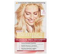 L'ORÉAL Paris Triple Colour Excellence Treatment, Hyaluronic Acid Enriched, 100% White Hair Coverage, Very Light Blonde (9)