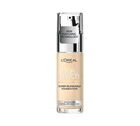 L'Oreal Paris True Match Liquid Foundation, Skincare Infused with Hyaluronic Acid, SPF 16, Available in 46 Shades, 0.5N Porcelain, 30 ml