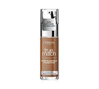 L'Oreal Paris True Match Liquid Foundation, Skincare Infused with Hyaluronic Acid, SPF 17, Available in 40 Shades, 8.5C Pecan, 30 ml