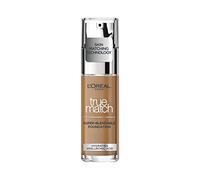 L'Oreal Paris True Match Liquid Foundation, Skincare Infused with Hyaluronic Acid, SPF 17, Available in 40 Shades, 8C Nut Brown, 30 ml