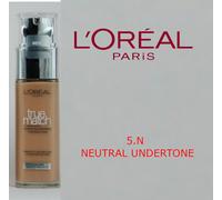 L'Oréal Paris True Match Liquid Foundation with Hyaluronic Acid 30ml and SP