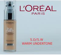 L'Oréal Paris True Match Liquid Foundation with Hyaluronic Acid 30ml and SP