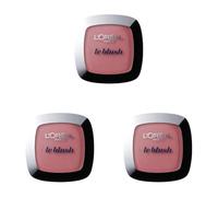 L'Oreal Paris True Match Make up Blush, Healthy Looking Complexion, Hides Blemishes & Covers Imperfections, Compact Buildable Powder, Shade: 120 Sandalwood Pink (Pack of 3)