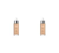 L'Oreal Paris True Match Tinted Serum Foundation, 1% Hyaluronic Acid, Hydrating Formula, Replumps Skin in 1 Hour for a Natural Glowing Finish, 30 ml, Shade 4-5 Medium (Pack of 2)