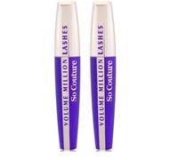 L'Oreal Paris Volume Million Lashes So Couture Mascara Black, Volume And Intensity, Leaving Lashes Soft (Pack of 2)