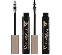 L'Oreal Paris Voluminous Mascara Carbon Black, Visibly Thicker Looking Lashes, Suitable for Sensitive Eyes (Pack of 2)
