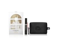L'Oréal Paris Voyage Enchanté Christmas Set Volume and Length Mascara Telescopic Lift Long-Lasting 36H Black + Eye Pencil Le Khol Black + Velvet Makeup Bag