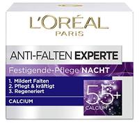 L'Oréal Paris Night Cream for Face Moisturising Anti-Ageing Night Cream with Calcium to Reduce Wrinkles, Anti-Wrinkle Expert 55+, 1 x 50 ml