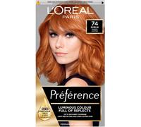 L'Oreal Preference 7.4 MANGO COPPER RED Permanent Hair Colour Dye Packaging May