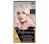 L'Oreal Preference Permanent Colour 10.21 Very Very Light Pearl Blonde