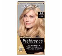 L'Oreal Paris Preference Hair Dye, Long Lasting, Luminous Permanent Hair Colour, 8, California