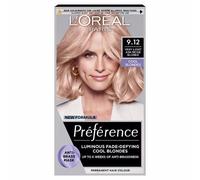 L'Oreal Paris Preference Hair Dye, Long Lasting, Luminous Permanent Hair Colour, 9.12 Siberia