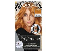 Preference Vivids 7.432 Copper: Long-lasting, high-intensity permanent hair colour. Achieve vibrant, captivating results with this radiant copper shade, for intense luminosity and lasting colour.