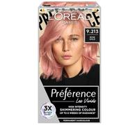 Preference Vivids 9.213 Rose Gold: Long-lasting, high-intensity permanent hair colour. Achieve vibrant, captivating results with this elegant rose gold shade, providing luminous colour and shine.
