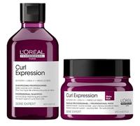 L'Oreal Professionnel DUO Curl Expression Moisturising & Hydrating Shampoo 300ml & Curl Expression Hair Rich Mask 250ml