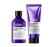 L'Oréal Professionnel DUO Keratin Alpha Sleek Shampoo & Smooth Transformer 300ml, 200ml